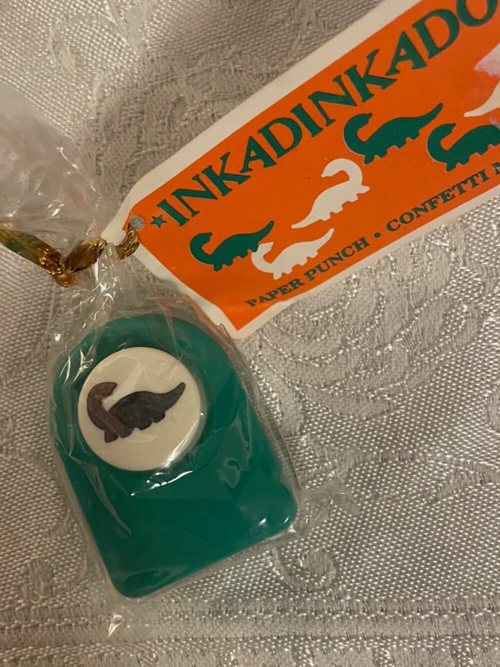 Vintage 1996 Dinosaur Inkadinkadoo Paper Punch Confetti Maker. #3665 Heavy duty